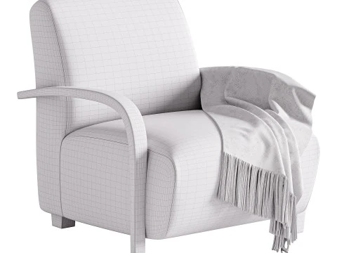BOLERO UPHOLSTERED CHAIR 3D Model