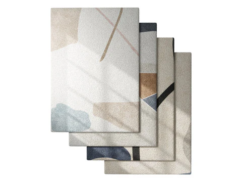 Conjunto de tapetes 64 Modelo 3D