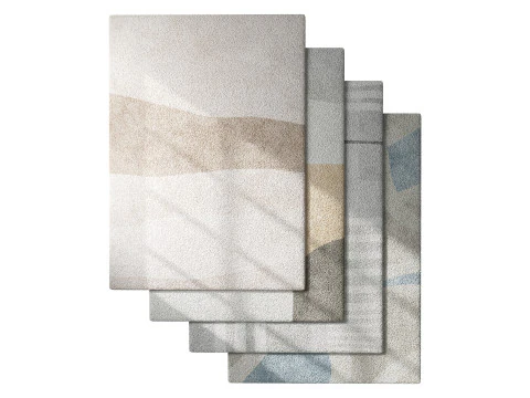 Zestaw dywanik&oacute;w 70 Model 3D