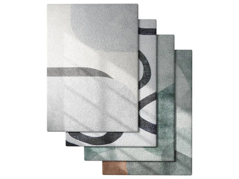 Zestaw dywanik&oacute;w 72 Model 3D