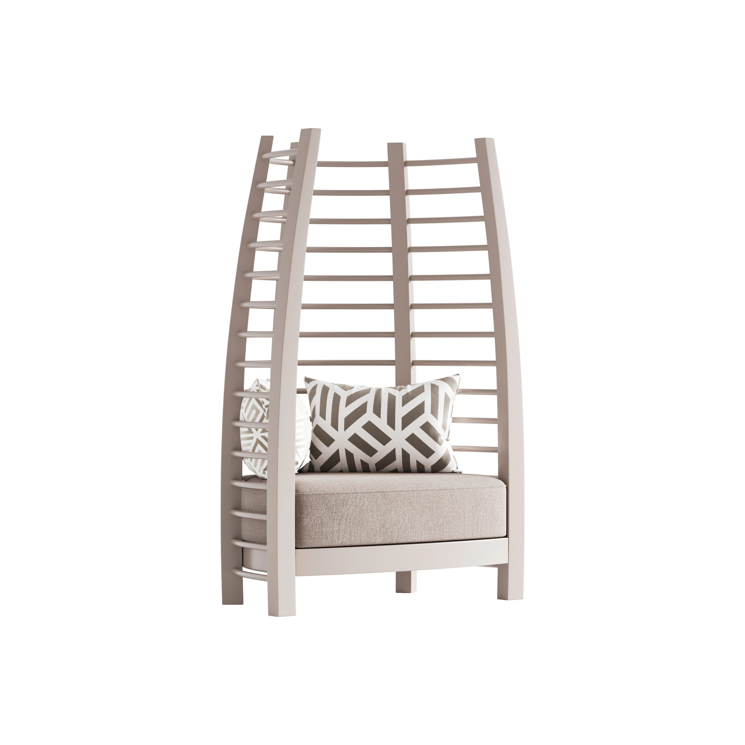 CHOCOLATE ICONIC UPHOLSTERED CHAIR 3D Model .c4d .max .obj .3ds .fbx .stl .blend 