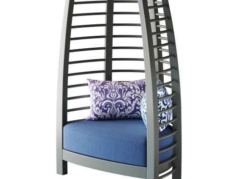 CHOCOLATE ICONIC UPHOLSTERED CHAIR 3Dモデル