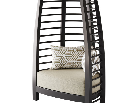 CHOCOLATE ICONIC UPHOLSTERED CHAIR 3Dモデル