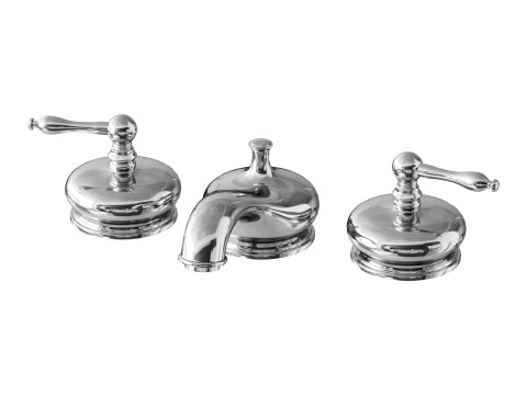 Chrome Widespread Bathroom Model 3D