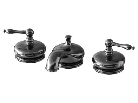 Chrome Widespread Bathroom Model 3D