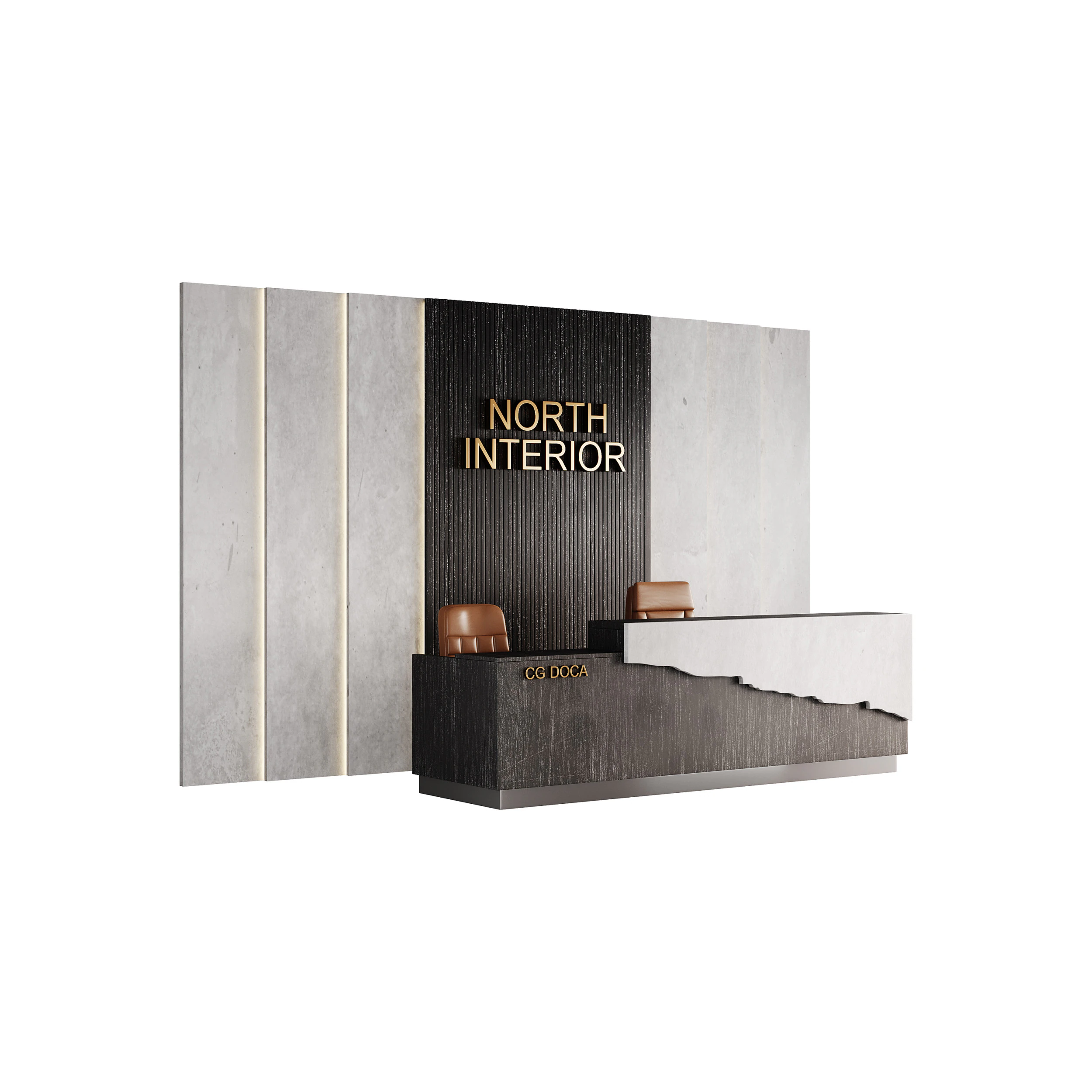 Accoglienza contemporanea 02 Modello 3D .c4d .max .obj .3ds .fbx .stl .blend 