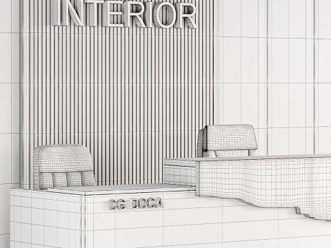 Accoglienza contemporanea 02 Modello 3D