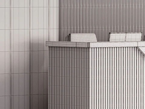 Zeitgen&ouml;ssischer Empfang 06 3D Modell