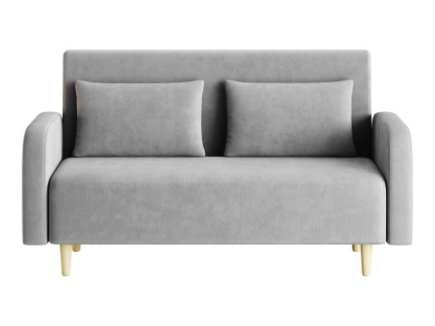 Contemporary Seats 2 Solid Color Sofa 3D मॉडल