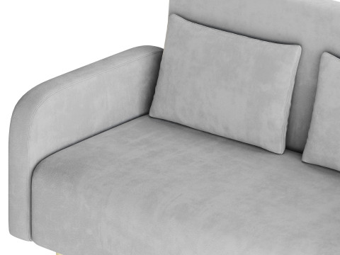 Contemporary Seats 2 Solid Color Sofa 3D मॉडल