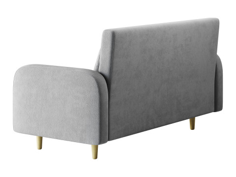 Contemporary Seats 2 Solid Color Sofa 3D मॉडल