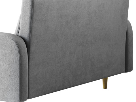 Contemporary Seats 2 Solid Color Sofa 3D मॉडल