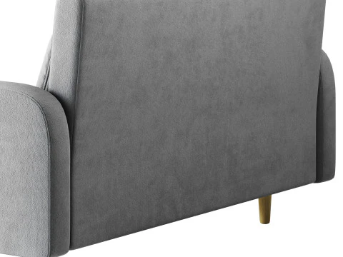Contemporary Seats 2 Solid Color Sofa 3D Model