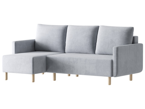Corner sofa Beller Textile Yellow 3Dモデル