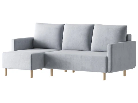 Corner sofa Beller Textile Yellow 3D Model