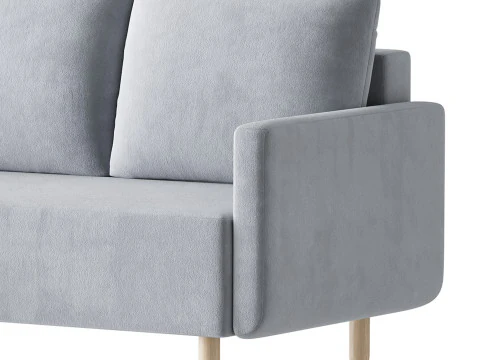 Corner sofa Beller Textile Yellow 3D Model