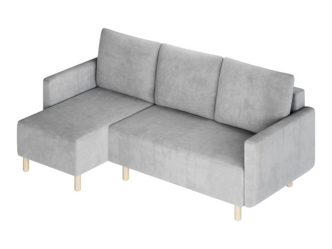 Corner sofa Beller Textile Yellow 3Dモデル