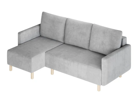 Corner sofa Beller Textile Yellow 3D Model