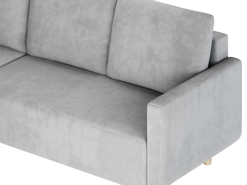 Corner sofa Beller Textile Yellow 3Dモデル