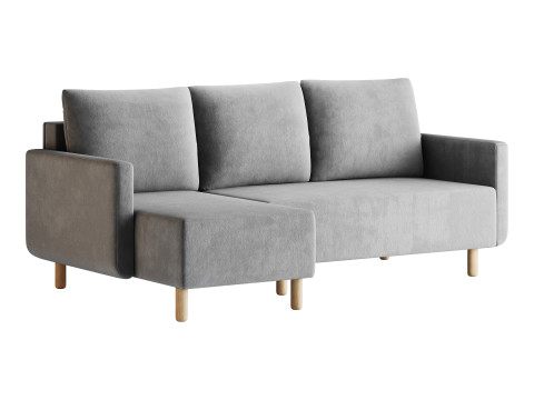 Corner sofa Beller Textile Yellow 3Dモデル