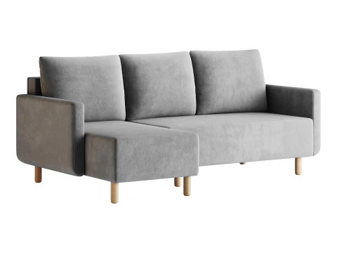 Corner sofa Beller Textile Yellow 3D Model