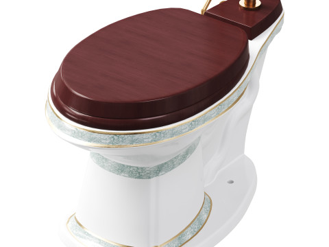 Dark Oak High Tank Toile 3D Model