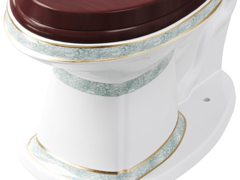Dark Oak High Tank Toile 3D Model