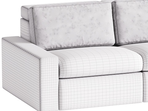 Enzo Reclining Sofa 3D Model