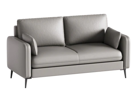 Faux Leather Sofa 3D Model