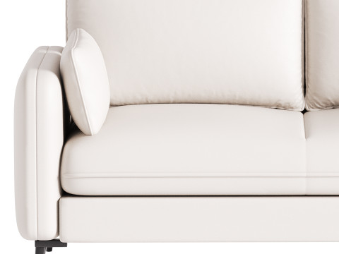 Faux Leather Sofa 3D Model