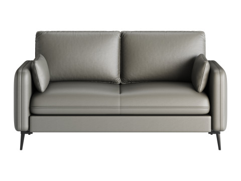 Faux Leather Sofa 3D Model