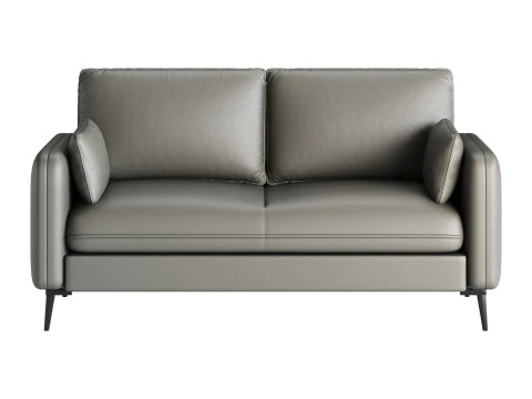 Faux Leather Sofa 3D Model