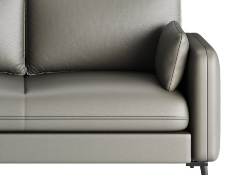 Faux Leather Sofa 3D Model