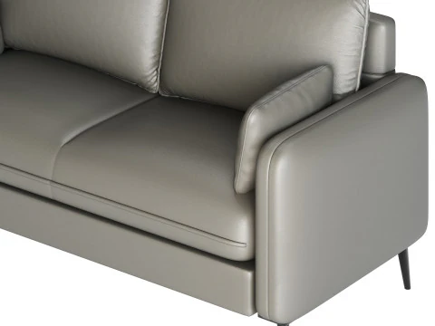 Faux Leather Sofa 3D Model