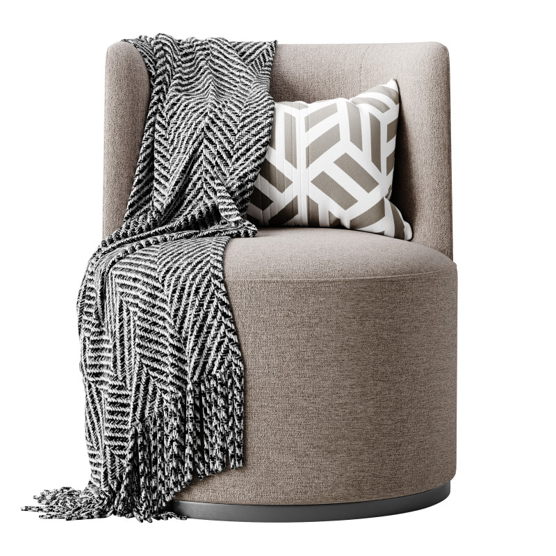 GALAPAGOS UPHOLSTERED ARMCHAIR Modèle 3D .c4d .max .obj .3ds .fbx .stl .blend 