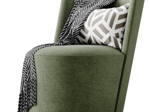 GALAPAGOS UPHOLSTERED ARMCHAIR Modèle 3D