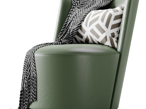 GALAPAGOS UPHOLSTERED ARMCHAIR Modèle 3D