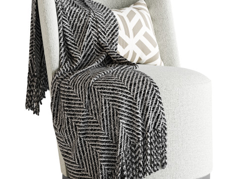 GALAPAGOS UPHOLSTERED ARMCHAIR Modèle 3D