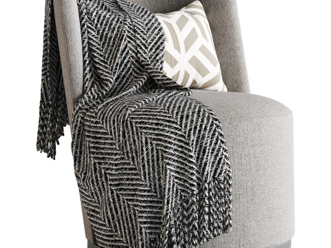 GALAPAGOS UPHOLSTERED ARMCHAIR Modèle 3D