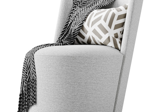 GALAPAGOS UPHOLSTERED ARMCHAIR Modèle 3D
