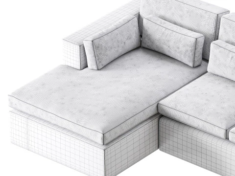 ハーモニーモジュラーソファ 3Dモデル