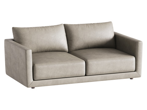 Melbourne Leather Sofa 3D Model