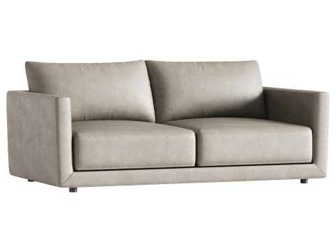 メルボルンレザーソファ 3Dモデル