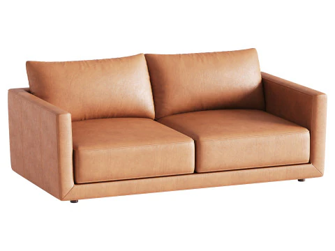 メルボルンレザーソファ 3Dモデル