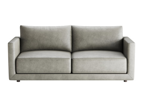 Melbourne Leather Sofa 3D Model