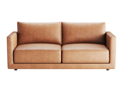 Melbourne Leather Sofa 3D Model