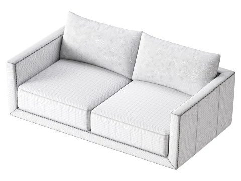 メルボルンレザーソファ 3Dモデル