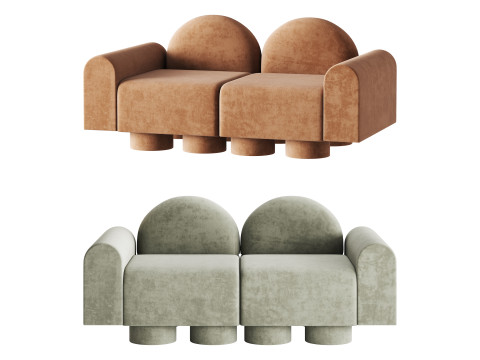 MILLESIME 2P SOFA 3Dモデル