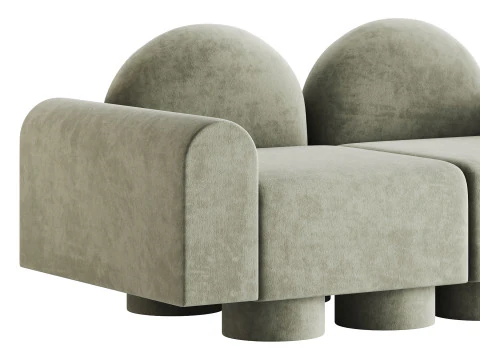 MILLESIME 2P SOFA 3D Model