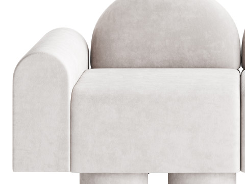 MILLESIME 2P SOFA 3D 모델